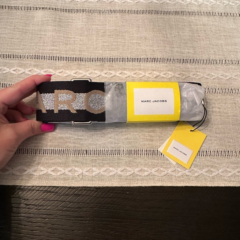 Marc Jacobs Black and Gold Strap